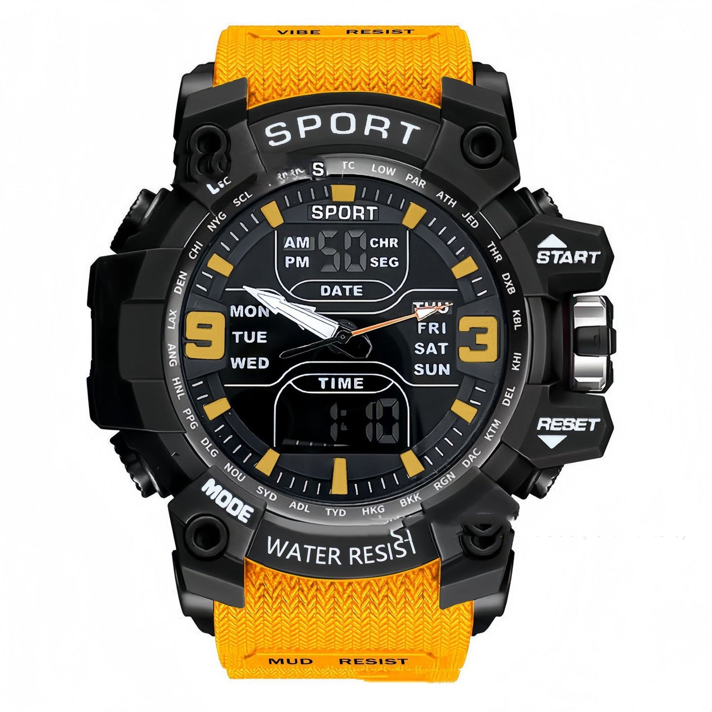 Stylish Black Technology Sports Luminous Watch