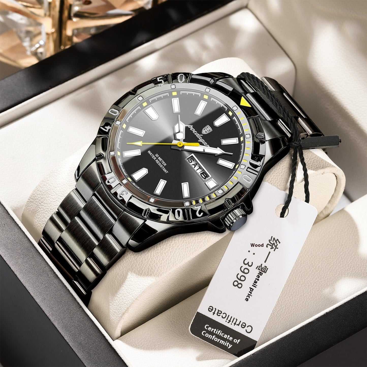 Swiss Brand Waterproof Fashion New Men's Watch
