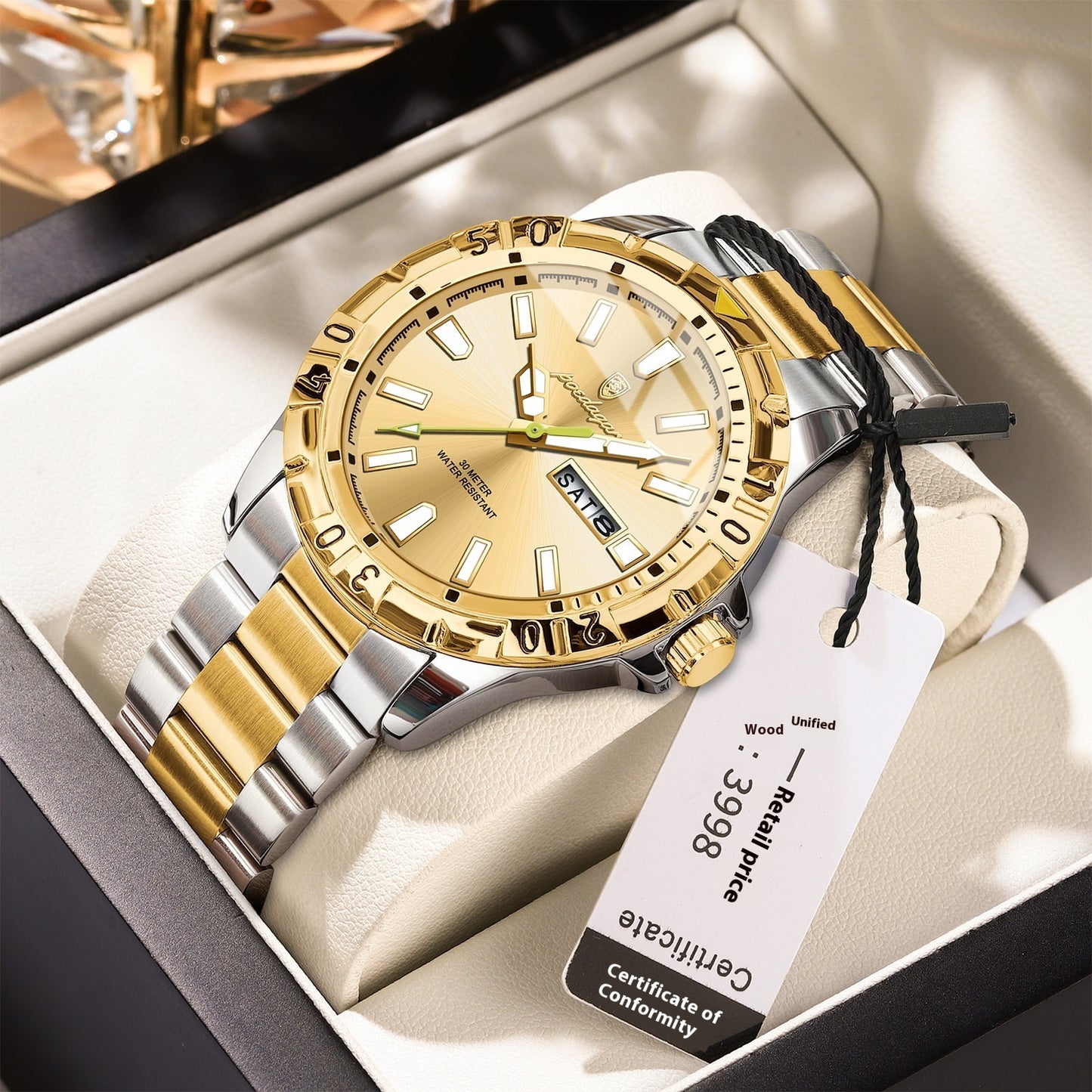 Swiss Brand Waterproof Fashion New Men's Watch