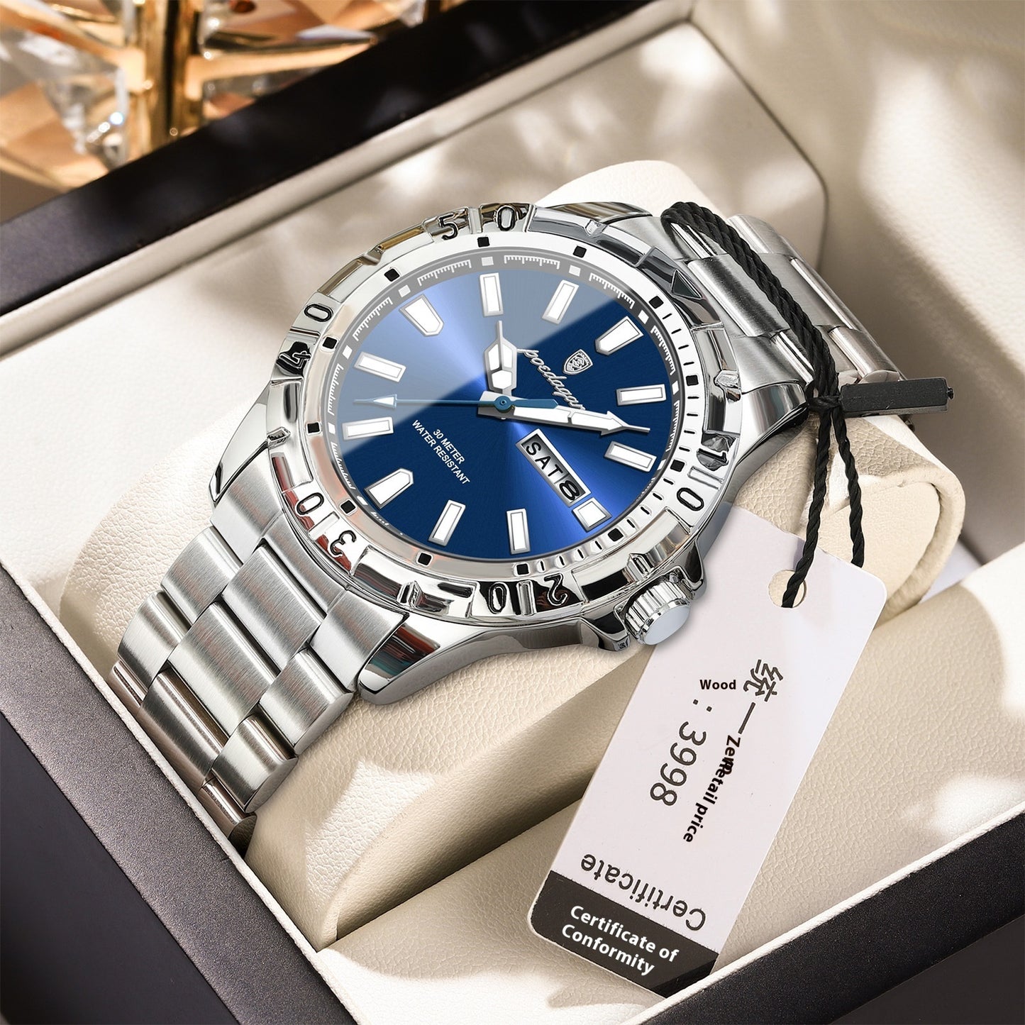 Swiss Brand Waterproof Fashion New Men's Watch
