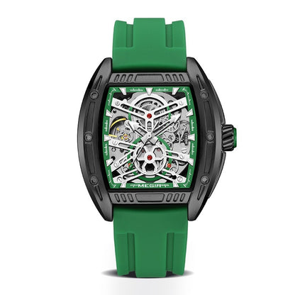 Men's Wine Barrel Type Mechanical Watch